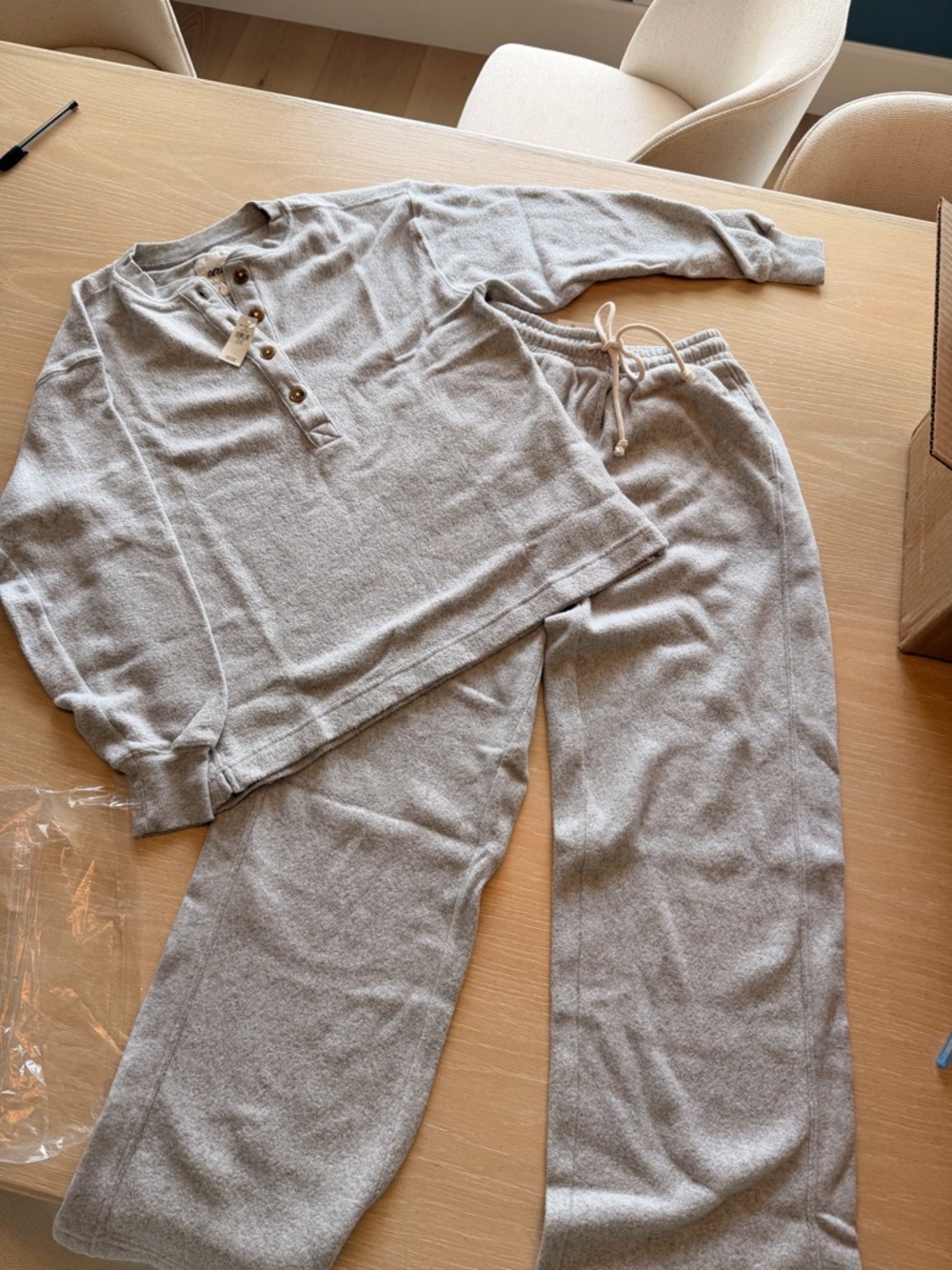 aerie Heather Gray Sherpa Lounge Set